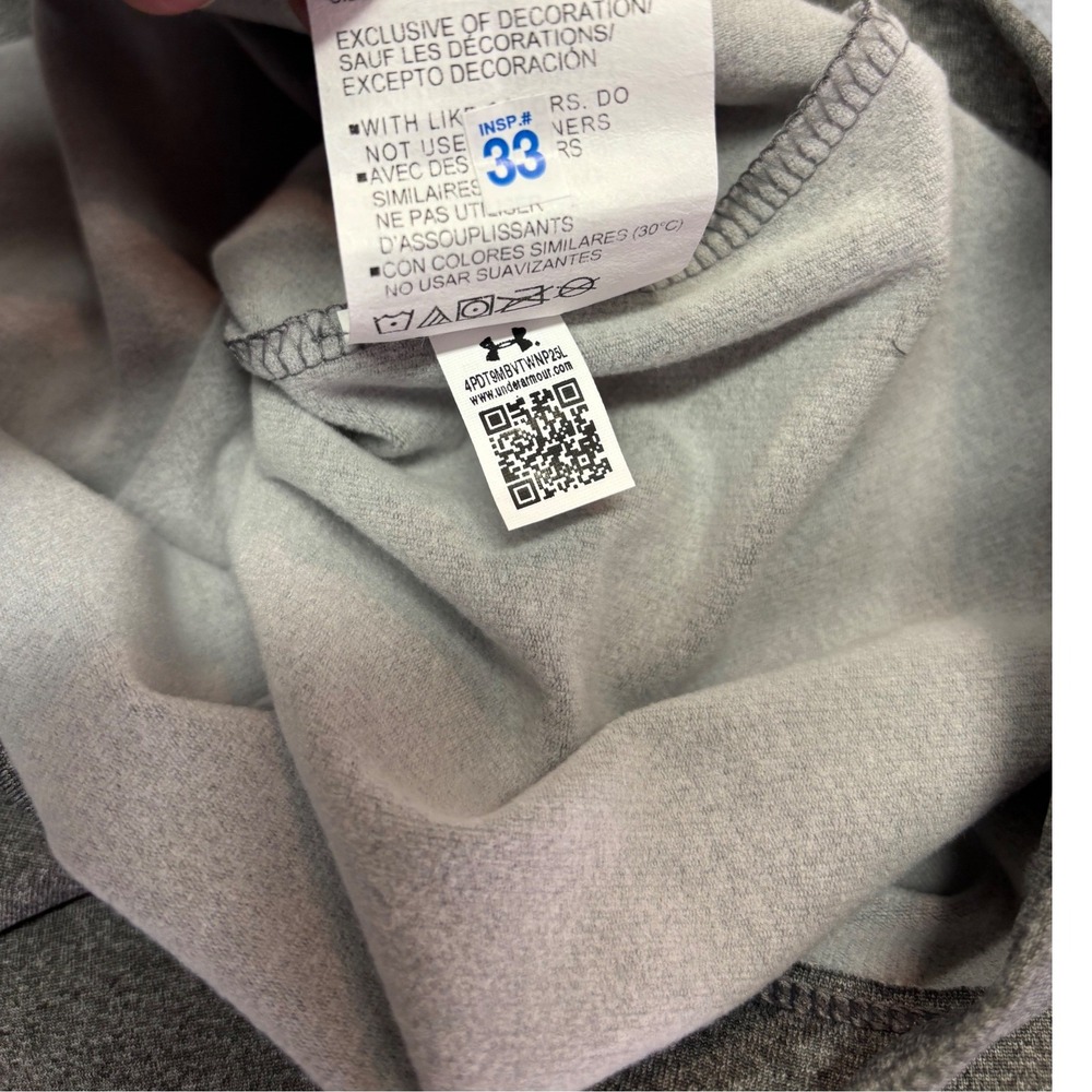 Under Armour ColdGear Fitted Mock Neck Long Sleeve Top Gray 1368702 Women Medium - Picture 6 of 8